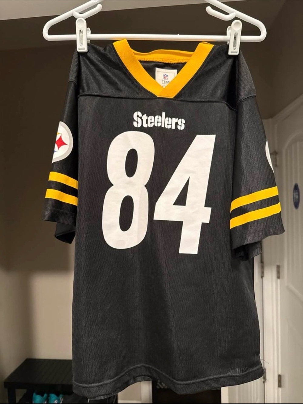 Pittsburgh Steelers Antonio Brown #84 Black NFL Jersey Size Youth XXL